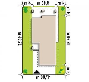 Usytuowanie budynku Z327 w wersji lustrzanej