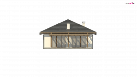 Elewacja projektu Z328 - 2 - wersja lustrzana