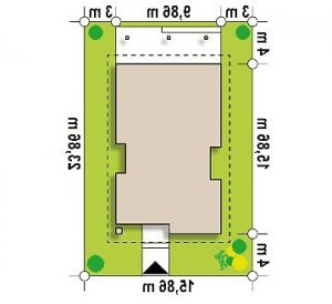 Usytuowanie budynku Z328 w wersji lustrzanej