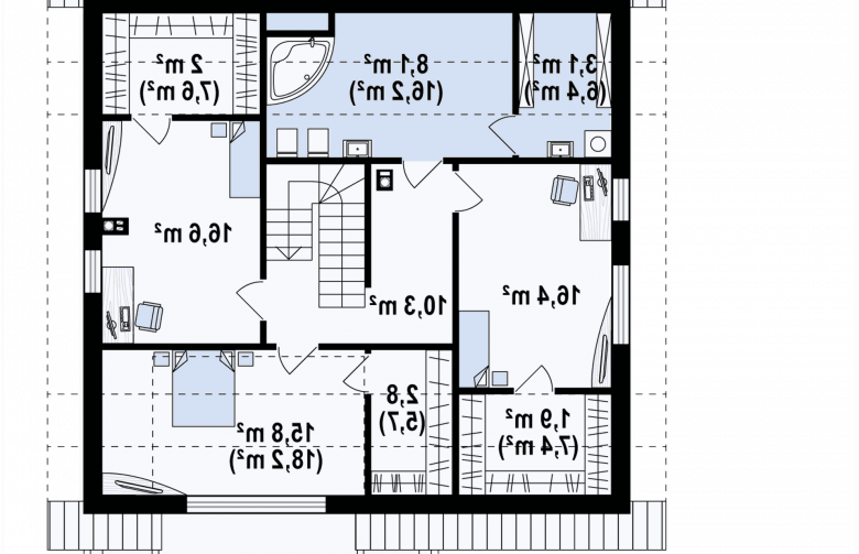 Projekt domu z poddaszem Z331 - 