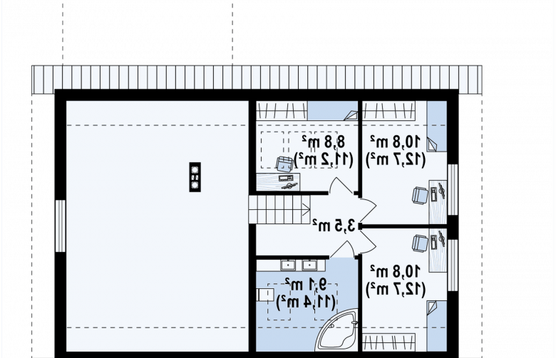 Projekt domu piętrowego Z336 - 