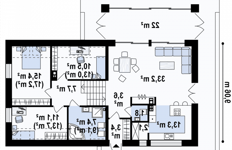 Projekt domu piętrowego Z339 - 