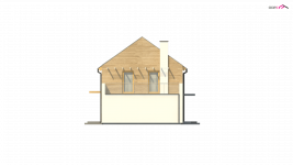 Elewacja projektu Zx11 E - 4 - wersja lustrzana