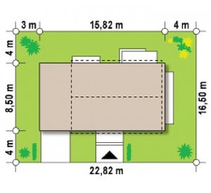 Usytuowanie budynku Zx11 E