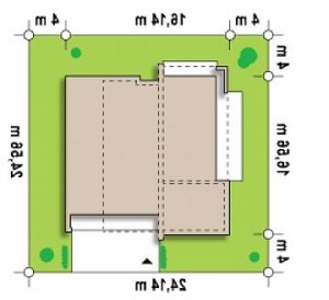 Usytuowanie budynku Zx49 GP2 w wersji lustrzanej