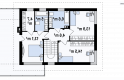 Projekt domu piętrowego Zx63 B + - 