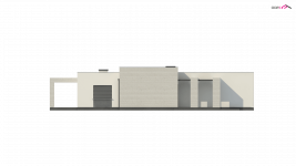 Elewacja projektu Zx68 - 3 - wersja lustrzana