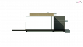 Elewacja projektu Zx111 - 1 - wersja lustrzana