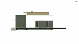 Elewacja projektu Zx111 - 2 - wersja lustrzana