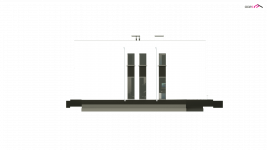 Elewacja projektu Zx123 - 2 - wersja lustrzana