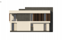 Projekt domu piętrowego Zx124 - elewacja 1