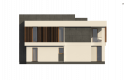 Projekt domu piętrowego Zx124 - elewacja 1