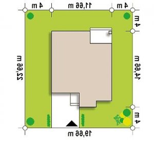 Usytuowanie budynku Zx124 w wersji lustrzanej