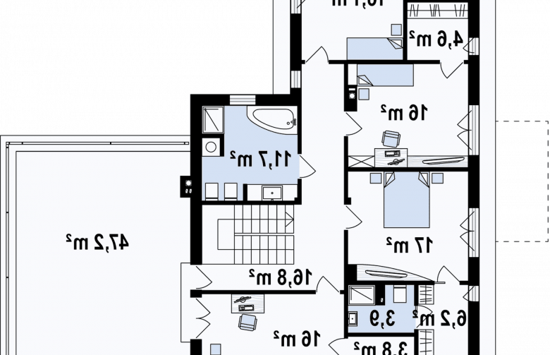 Projekt domu nowoczesnego Zx130 - 