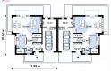 Projekt domu bliźniaczego Zb3 duo - 
