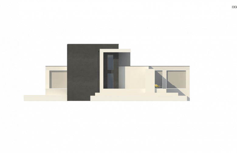 Projekt domu bliźniaczego Zb18 - elewacja 4