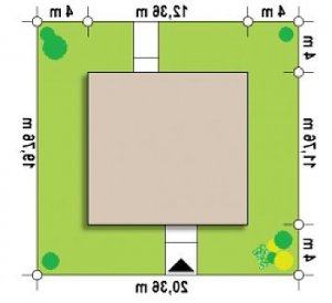 Usytuowanie budynku Zu10 w wersji lustrzanej