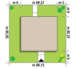 Usytuowanie budynku Zu11 w wersji lustrzanej