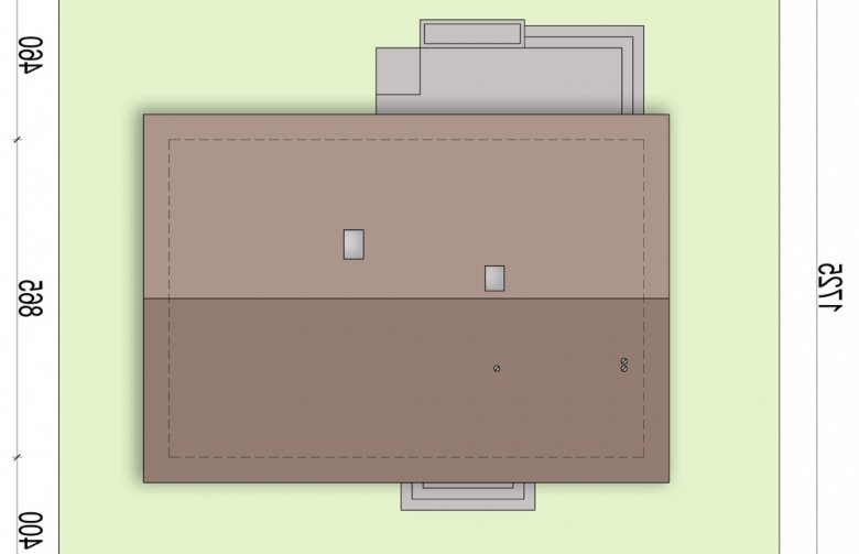 Projekt domu parterowego Mokka 3 - Usytuowanie - wersja lustrzana