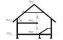 Projekt domu parterowego Gerard 2 - przekrój 1