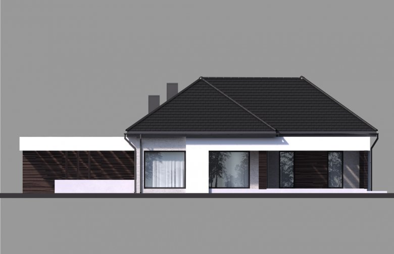 Projekt domu z poddaszem Homekoncept 32 - elewacja 1