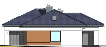 Elewacja projektu Domidea 1 - 1 - wersja lustrzana