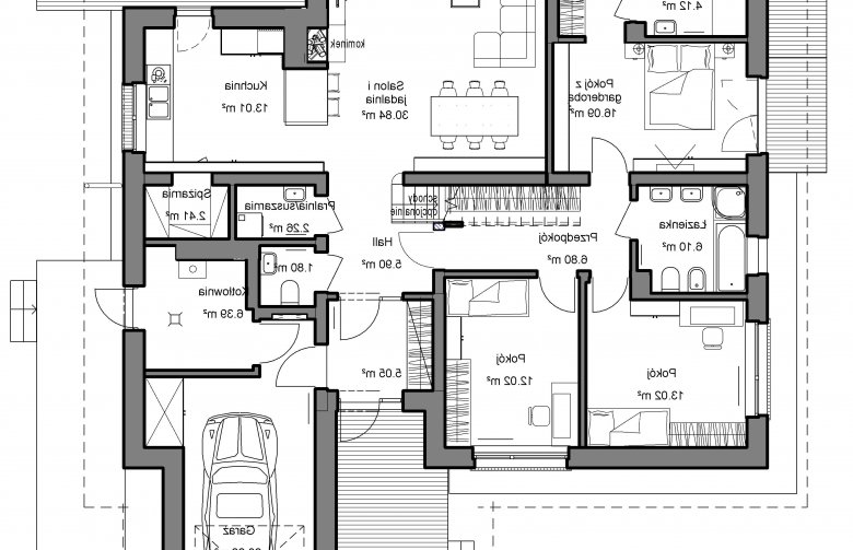 Projekt domu dwurodzinnego Domidea 2 dN - 