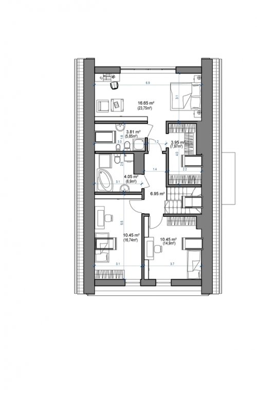 Rzut projektu Domidea 50