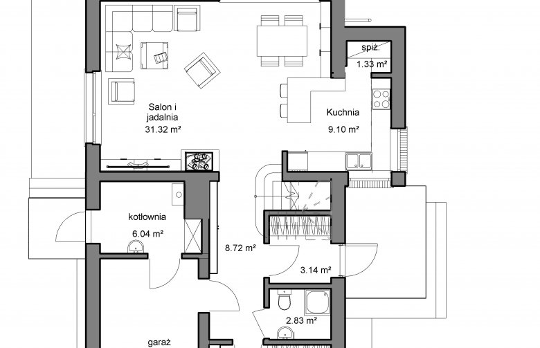 Projekt domu wielorodzinnego Domidea 50 d40 w4 - 