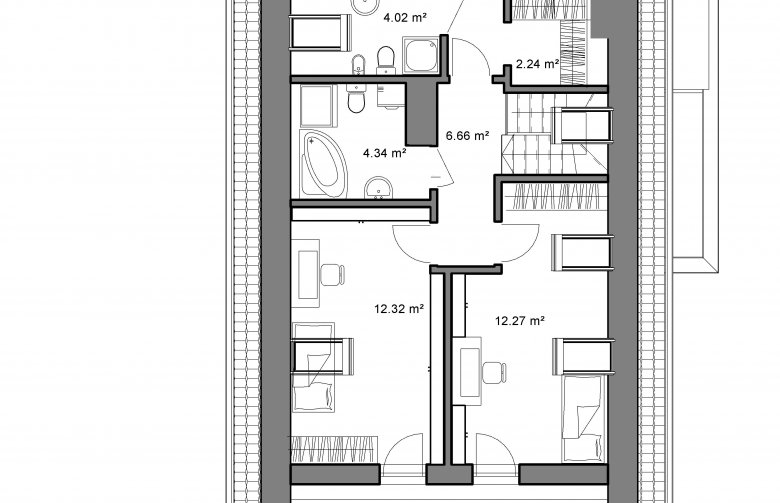 Projekt domu wielorodzinnego Domidea 50 d40 w4 - 