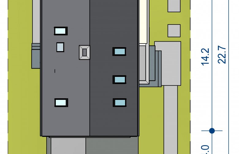 Projekt domu wielorodzinnego Domidea 50 d40 w4 - Usytuowanie