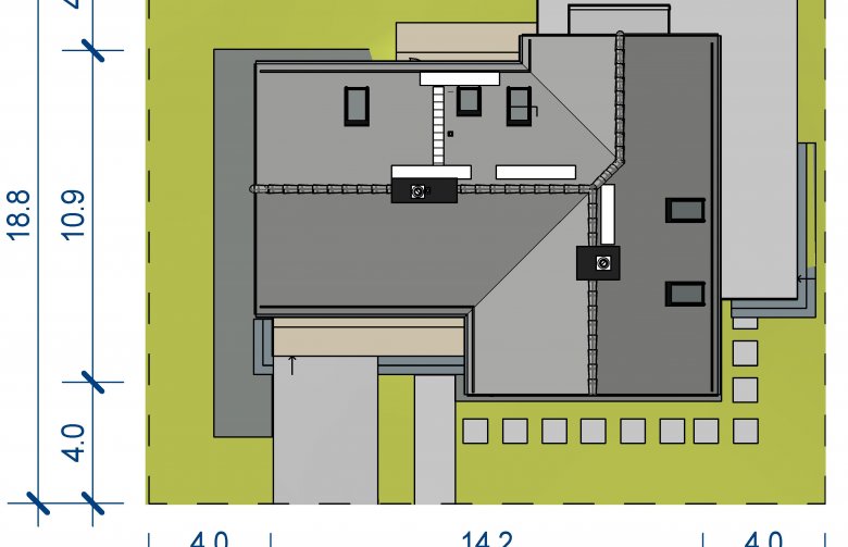 Projekt domu wielorodzinnego Domidea 53 w2 - Usytuowanie