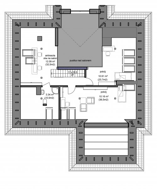 Rzut projektu Domidea 55