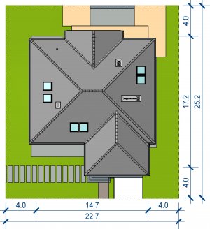 Usytuowanie budynku Domidea 55