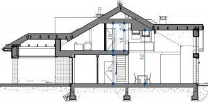 Przekrój projektu Domidea 55