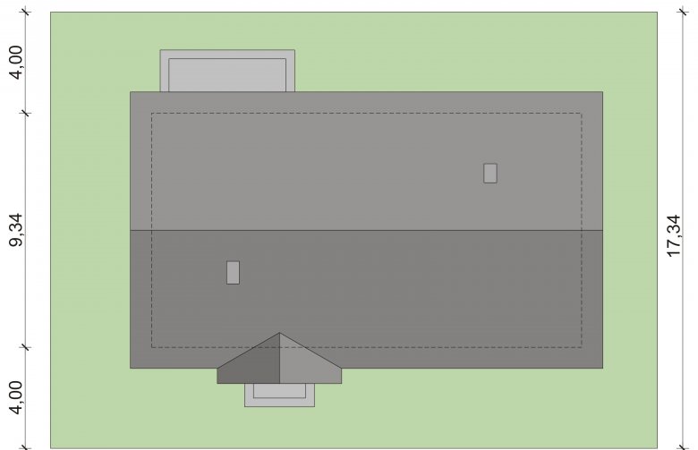 Projekt domu parterowego Enzo PS - Usytuowanie