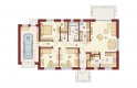 Projekt domu parterowego Rodan - rzut parteru