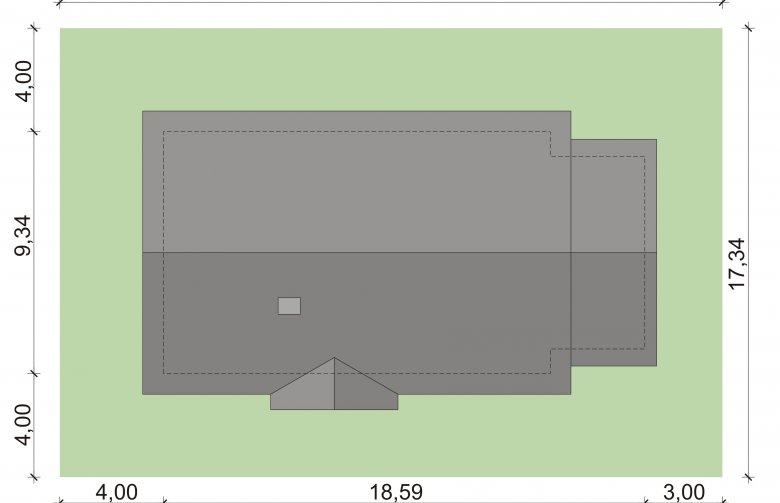 Projekt domu parterowego Rodan - Usytuowanie