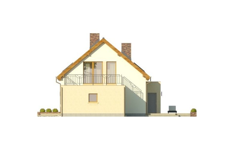 Projekt domu jednorodzinnego ASTORIA - elewacja 1