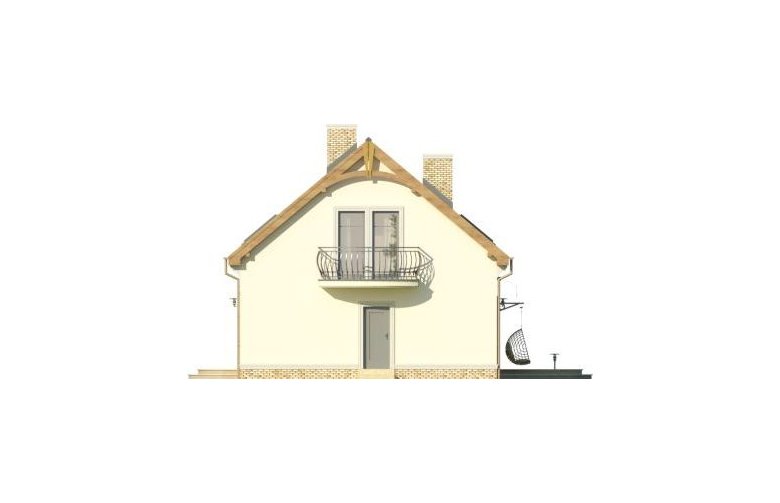 Projekt domu jednorodzinnego CEKIN 2 - elewacja 1