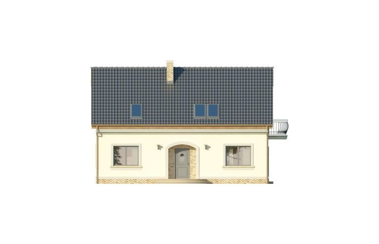 Projekt domu jednorodzinnego CEKIN 2 - elewacja 4