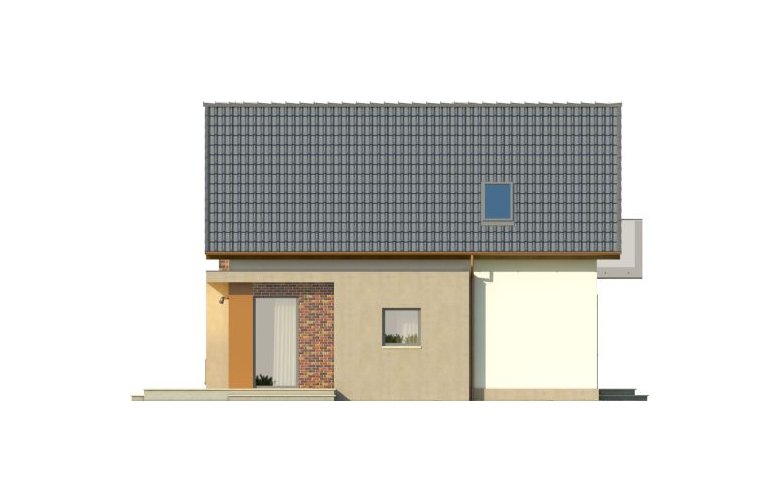 Projekt domu jednorodzinnego TAROT 2 - elewacja 3