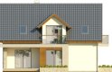Projekt domu jednorodzinnego ROZALIN 2 2G - elewacja 3