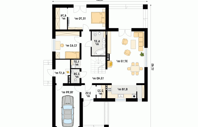 Projekt domu wielorodzinnego Decyma 7 - 