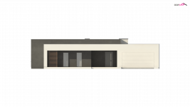 Elewacja projektu Zx72 - 4 - wersja lustrzana