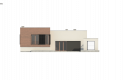 Projekt domu nowoczesnego Zx132 - elewacja 3