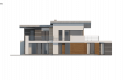 Projekt domu piętrowego Zx22 - elewacja 4