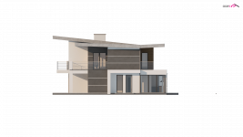 Elewacja projektu Zx22 - 1 - wersja lustrzana