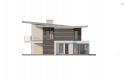 Projekt domu piętrowego Zx22 - elewacja 1