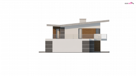 Elewacja projektu Zx22 - 2 - wersja lustrzana